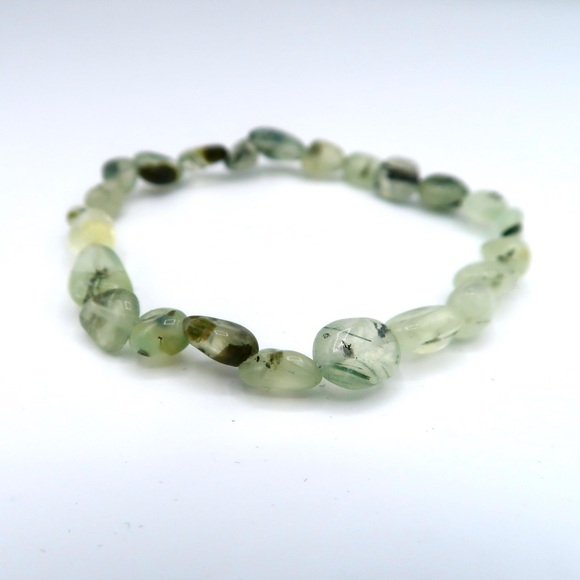 Natural Prehnite Bracelet - Picture 1 of 4